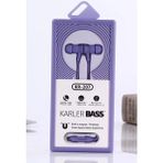 Karler Bass KR-207 Mıknatıslı Kablolu Kulaklık - Mor Nemere - Renkli