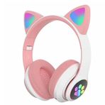 Karler Bass Pembe Kulak Üstü Bluetooth Kablosuz
