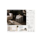 KARLI HOME 1. SINIF MDF 4 Lü Zigon Sehpa