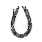 Karlı Obsidyen Doğal Taş Dizi 6 mm Küre Kesim