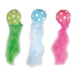 Karlie 14 x 4 cm Karışık Renkli Kuyruklu Peluş Top