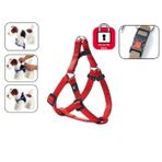 Karlie 35-60 cm Kırmızı Kilitli Köpek Göğüs Tasması