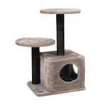 Karlie 45x35x70 Gri Katlı Kedi Evi ve Tırmala Tahtası