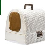 Karlie 51x38.5x39.5 cm Beyaz Plastik Kedi Tuvaleti