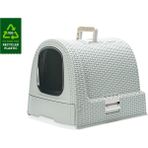 Karlie 51x38.5x39.5 Gri Altı Çekmeceli Plastik Kedi Tuvaleti