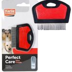 Karlie 6x7 cm Kırmızı-Siyah Köpek Pire Tarağı