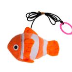 Karlie 9 cm Catnipli İpli Balık Peluş Kedi Oyuncağı
