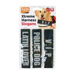 Karlie Erkek Köpek Xtreme Göğüs Tasma Slogan Seti