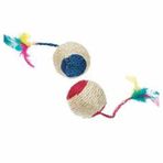 Karlie Karışık Renkli Hasır Çıngıraklı 6 cm Top