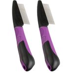 Karlie Kedi Tarağı Mor-Siyah 21 cm (2 paketi)