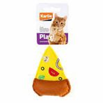 Karlie Peluş Pizza 10.5 cm Sarı Kedi Oyuncağı