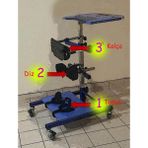 Karma Grup Ayakta Durma Masası / Sehpası ( Standing Table ) - Mavi