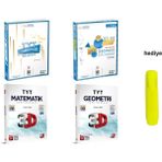 Karma Kitaplar 3D ve Üçdörtbeş Tyt Matematik Geometri Soru Bankası Seti 4 Kitap