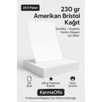 KarmaOfis A4 230 gr Amerikan Bristol Sertifika Kağıdı (25’li Paket) – Kalın Belge ve Sertifika Kağıdı