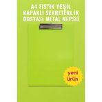 KarmaOfis A4 Kırmızı Kapaklı Sekreterlik Dosyası Metal Klipsli