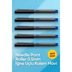 KarmaOfis Iğne Uçlu Roller Kalem 0.5 mm Mavi 5'li Ekonomik Paket