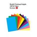 Karmaofis Kırmızı Fotokopi Kağıdı 100'Lü