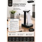 KarmaOfis POS Slip Tutucu Standı – Ağırlıklı Masaüstü Fiş ve Adisyon Tutucu Organizer