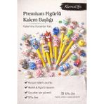KarmaOfis Premium Figürlü Kurşun Kalem Başlığı 10’lu Set – Renkli, Eğlenceli & Rastgele Figürlü