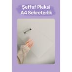 KarmaOfis Şeffaf Pleksi A4 Sekreterlik