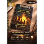 KarmaOfis Taşlarını Koru Satranç Temalı Sekreterlik 17x25 cm | A5 Uyumlu Metal Klipsli Dayanıklı Clipboard