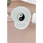 KARMAT Damla, Denge İşareti, Bilek Destekli, Konforlu Mousepad, Bilgisayar Faresi Pedi, ergonomik dizayn Beyaz-