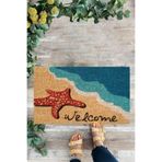 KARMAT Deniz Yıldızı, Welcome, Deniz Dalgası, İç ve Dış Kapı Önü Paspası mavi-45 x 70