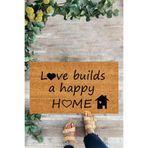 KARMAT Home, İç ve Dış Kapı Önü Paspası, Dekoratif Dijital Paspas siyah-45 x 70