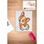 Karmat Komik Köpek, Karikatür, Kare-Beyaz Mouse Pad, Bilgisayar Aksesuarı, Laptop Aksesuarı, dikdörtgen
