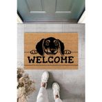 Karmat Köpek Aksesuar, Modern Dijital Baskı, Welcome, İç Ve Dış Kapı Önü Paspası, Dekoratif Paspas
