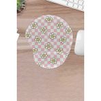 Karmat Papatyalar, Pembe Beyaz, Kareli Mouse Pad, Bilek Destekli, Konforlu Mouse Pad, Bilgisayar Oyunu Için Mouse Pedi
