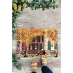 KARMAT Sonbahar Teması, Resim Paspas, İç ve Dış Kapı Önü Paspası renkli-45 x 70