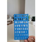 Karmelom Studio Bullet Journal Bold Büyük Harf Roma Rakamı Şablon Cetvel
