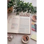 Karmelom Studio Bullet Journal Planlayıcı Şablon Cetvel - Beyaz