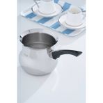 Karmen Çelik Cezve - 1350 ml - Gümüş - Siyah