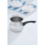 Karmen Çelik Cezve - 900 ml - Gümüş - Siyah