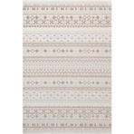 Karmen Halı Icon Ic008R Krem Halı Renkli Kilim Desenli Akrilik Ve Pamuk Tabanlı 4 Mevsim Salon Halısı,120 X 180