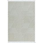 Karmen Halı Loop Lp001A Beyaz Halı Dekoratif Sisal Bukle Tozsuz Salon Halısı Yatak Odası Koridor,120 X 180