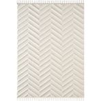 Karmen Halı Loop Lp023W Beyaz Halı Dekoratif Sisal Yumuşak Bukleli Tozsuz Salon Halısı Yatak Odası Iskandinav,160 X 230
