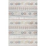 Karmen Halı Lotus 8565 Gri Halı Renkli Kilim Desenli Modern Ince Akrilik Tozuaz Salon Halısı Yatak Odası Koridor,100 X 200