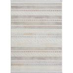 Karmen Halı Lotus 8571 Gri Halı Renkli Kilim Desenli Modern İnce Akrilik Tozuaz Salon Oturma Odası Halısı Çok Renkli