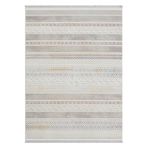 Karmen Halı Lotus 8571 Gri Halı Renkli Kilim Desenli Modern İnce Akrilik Tozuaz Salon Oturma Odası Halısı,80 X 300
