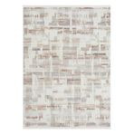 Karmen Halı Lotus 8576 Gri Halı Renkli Detay Modern Desenli İnce Akrilik Tozuaz Salon Halısı Yatak Odası Koridor,150 X 230