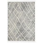 Karmen Halı Wool Wl003a Gri Halı Antrasit Detaylı Sisal Bukle Dekoratif Kabartmalı Halı Tozsuz Antialerjik