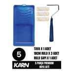 KARN Boyama Seti | 3 Adet Parmak Rulo | Sap | Boya Tavası