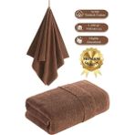 Karna Home Cotton %100 Banyo Havlusu 70X140 cm - 70 x 140 cm - Krem