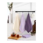Karna Home Mutfak Havlu Şal Seti 4 Lü Ramla Softline Çizgili Dokuma Renkli - 40x65 Cm