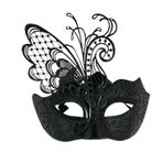 Karnaval Maskesi Parlak Kaplama Kadın Düğün Maskesi Maskeli Elbise Mardi Venedik Maskesi Antik Vintage Maskeler (Siyah, Tek Beden)