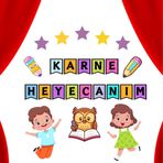 Karne Günü Okul Pano Süsü ( Karne Heyecanım Yazılı Renkli)