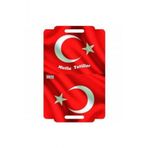 Karne Kılıfı Çanta Şeklinde Türk Bayraklı 10 Adet